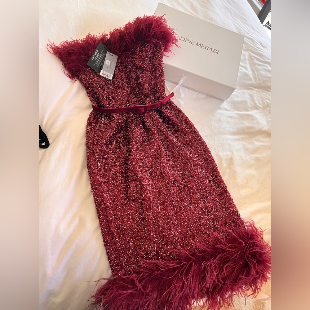 Nadine Merabi Katie Red Dress s/m